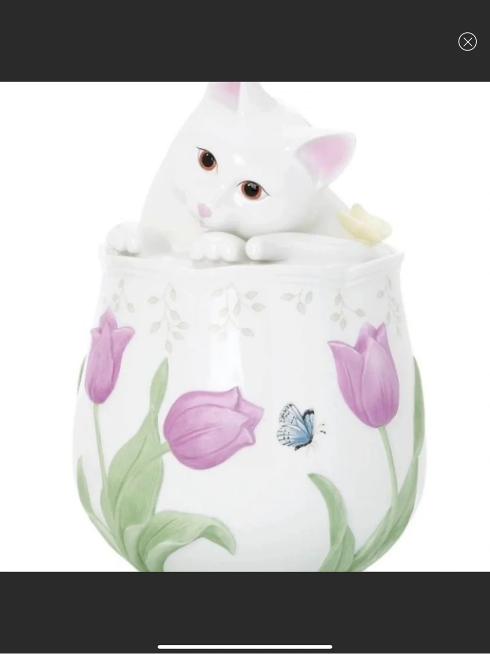 Lenox Butterfly Meadow Cookie Jar NewinBox